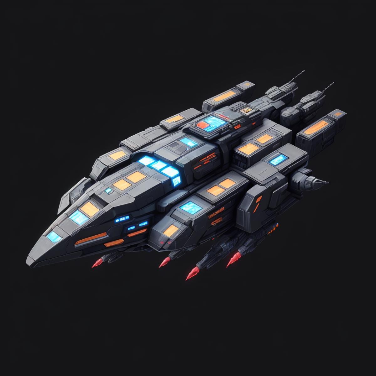 Cute Isometric Spaceships (SD 1.5) image by thriggle