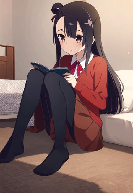 <lora:koorichikage-v8:0.75>,(koorichikage,black_hair,brown_eyes,:1.0), (purple_bowtie,black_school_uniform,white_shirt,long_sleeves_red_cardigan,black_skirt,:1.1), (red_bowtie,white_shirt,red_cardigan,brown_skirt,:1.1), (black_stripe_dress,:1.1), (yuusya,:1.1), (purple_bowtie,short_sleeves_white_shirt,sleeveless_red_cardigan,black_skirt,:1.1), (black_bowtie,gray_sundress,:1.1), (nude,:1.1),