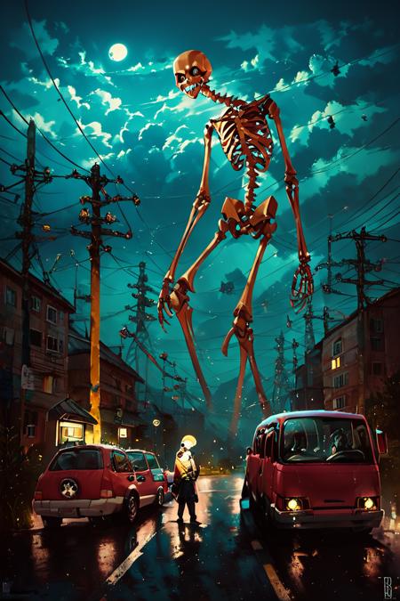 Giant Skeleton: Gashadokuro | がしゃどくろ [Pony] v1.0