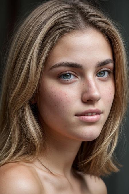 realistic analog photo, amateur photography, 
head on analog photo of
Laura, feminine woman, 24 years old, 
fit body, toned body, realistic medium breasts, tan lines, birthmarks,
shoulder length blonde wavey hair, 
Cute round face, fine features, arched eyebrows, round eyes, full lips, seductive smile,
high-quality, sharp, high-resolution, fine detail, accurate colors, precise focus
RAW, highres, 8k, uhd,