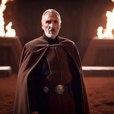 cinematic film still of  <lora:Count Dooku Darth Tyranus:1.2>
Count Dooku Darth Tyranus a man with a beard and a star wars outfit in star wars universe, shallow depth of field, vignette, highly detailed, high budget, bokeh, cinemascope, moody, epic, gorgeous, film grain, grainy