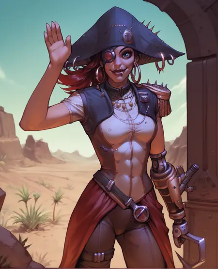 Captain Scarlett - Borderlands 2 (PonyXL)