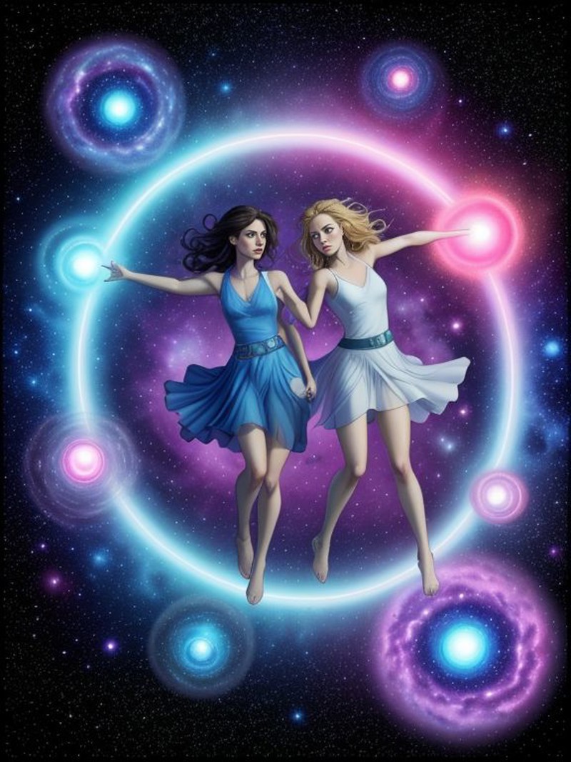 <lora:LCM_LoRA_Weights_SD15:1> 2girls doing a cosmic dance, 
Kate_McFey,Jenny_McSloot,
Serepns-Aquila Rift Nebula, Whirlpo...
