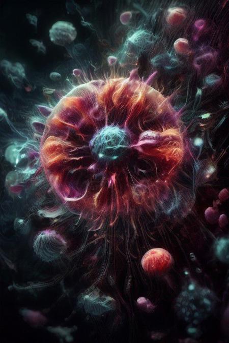 ((Rap album cover):1.8 )(((Project 55))):1.9, ((Virus:1.6)), c0nst3llation, macro, vhs glitch, insane details, psychedelic, Psilocybin, Thc, style-swirlmagic,gpu, c0nst3llation, hyper-detailed:1.8, ((best quality)), ((highly detailed:1.7)), masterpiece, (detailed cells, deep neurons), (1virus), cowboy shot, blacklight, (neon body:1.3), red neon, scar, V0id3nergy, binary code and digital art, binary code, digital art, only zero and one, U61yCre4ture, <lora:fantasyv1.1:1>