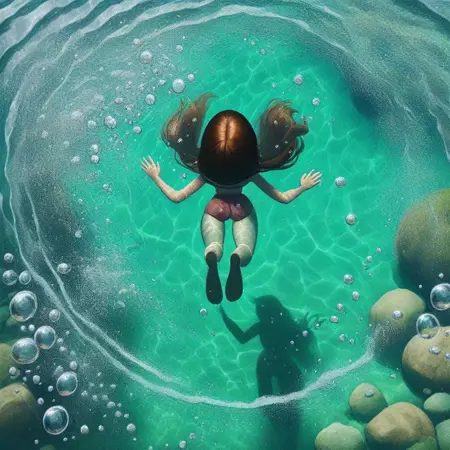 Body Beneath Water Surface