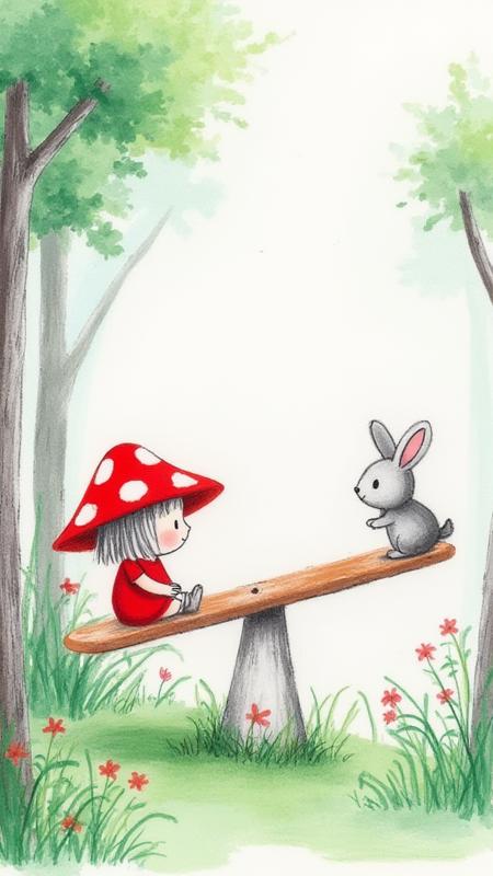 Hand Drawn Quiet Girl | Children Illustration Flux 1.d Lora v1.0