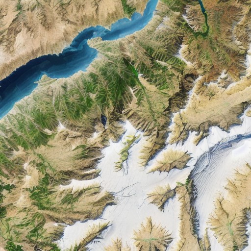 satellite image of oeax location, mapsatimageeu, (gamelandscapeheightmap512:0.55), cost, ((ocean)), mesa, hills, rivers,  ...
