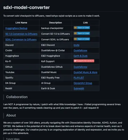 SDXL to Diffusers Colab *USE AT OWN RISK* - v1.0