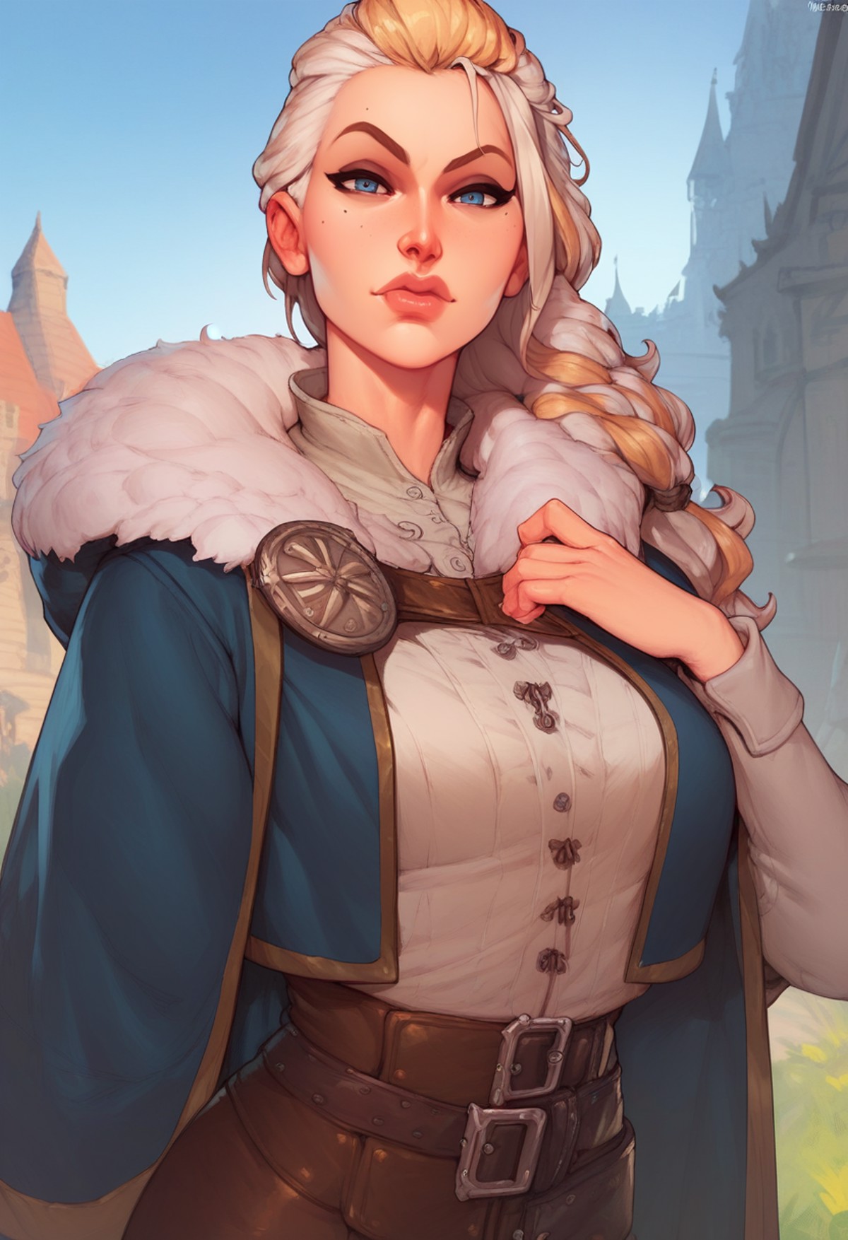 score_9, score_8_up, score_7_up, score_6_up, score_5_up, score_4_up, jaina proudmoore standing looking at viewer, in wizar...