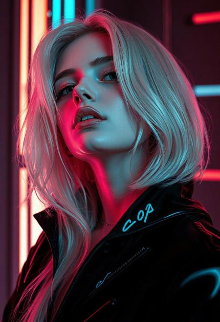 high quality design aesthetics, synth pop, detailed, pop album cover, beautiful young white woman