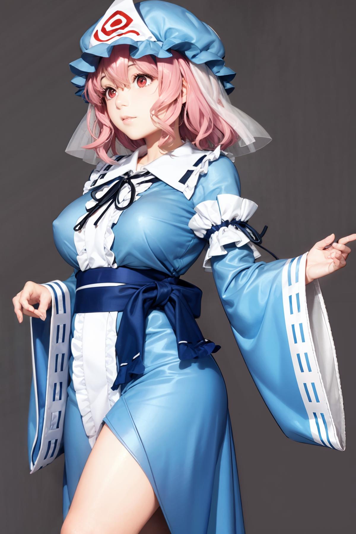 saigyouji yuyuko (touhou) 西行寺幽幽子 东方project - v1.0 | Stable Diffusion LoRA |  Civitai