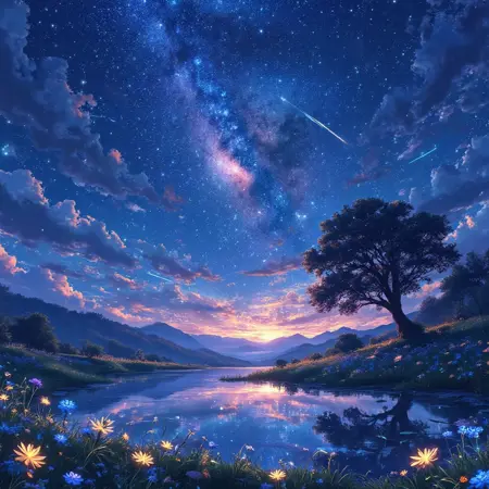 二次元风景场景(Two-dimensional landscape scene)