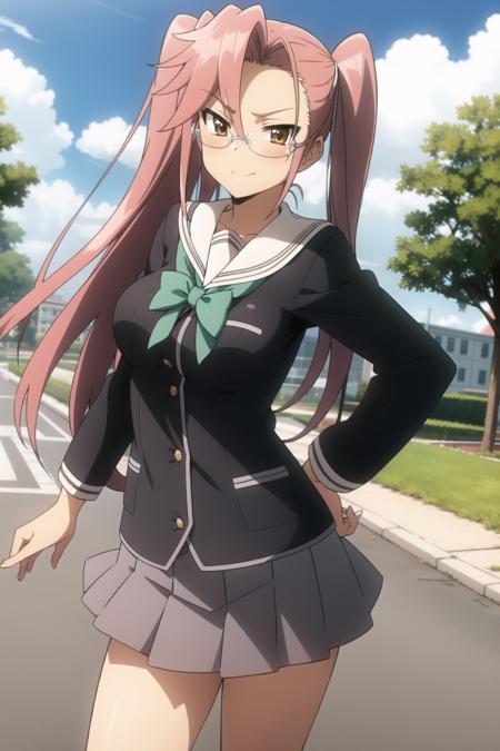 saya_takagi,1girl, solo, school_uniform, schooluniform, skirt,