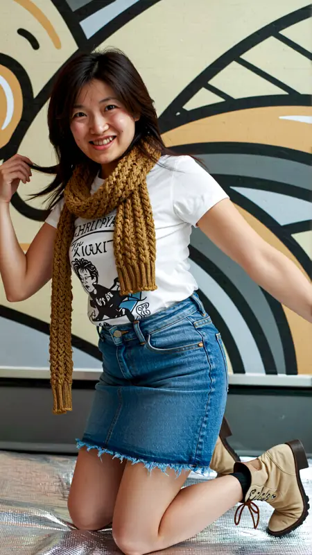 Shiho a realistic Japanese woman Qwen