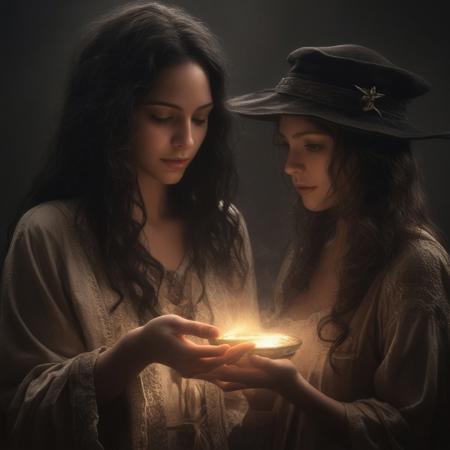 a magic spell that hides a sorceror
