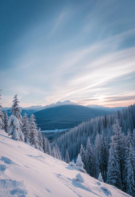 Beautiful winter landscape.