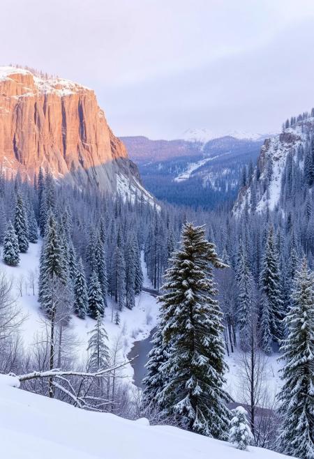 Beautiful winter landscape.