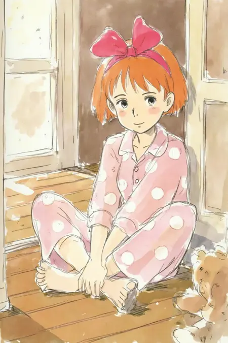 Miyazaki Hayao Studio Ghibli Concept Art/Storyboard Watercolor Rough Sketch Style