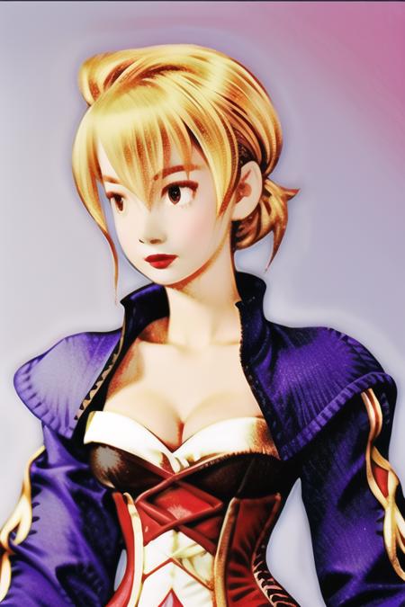 <lora:v1.8_NAI+v2.5_NAI:1>1girl, ramza, cleavage, lipstick, dress,