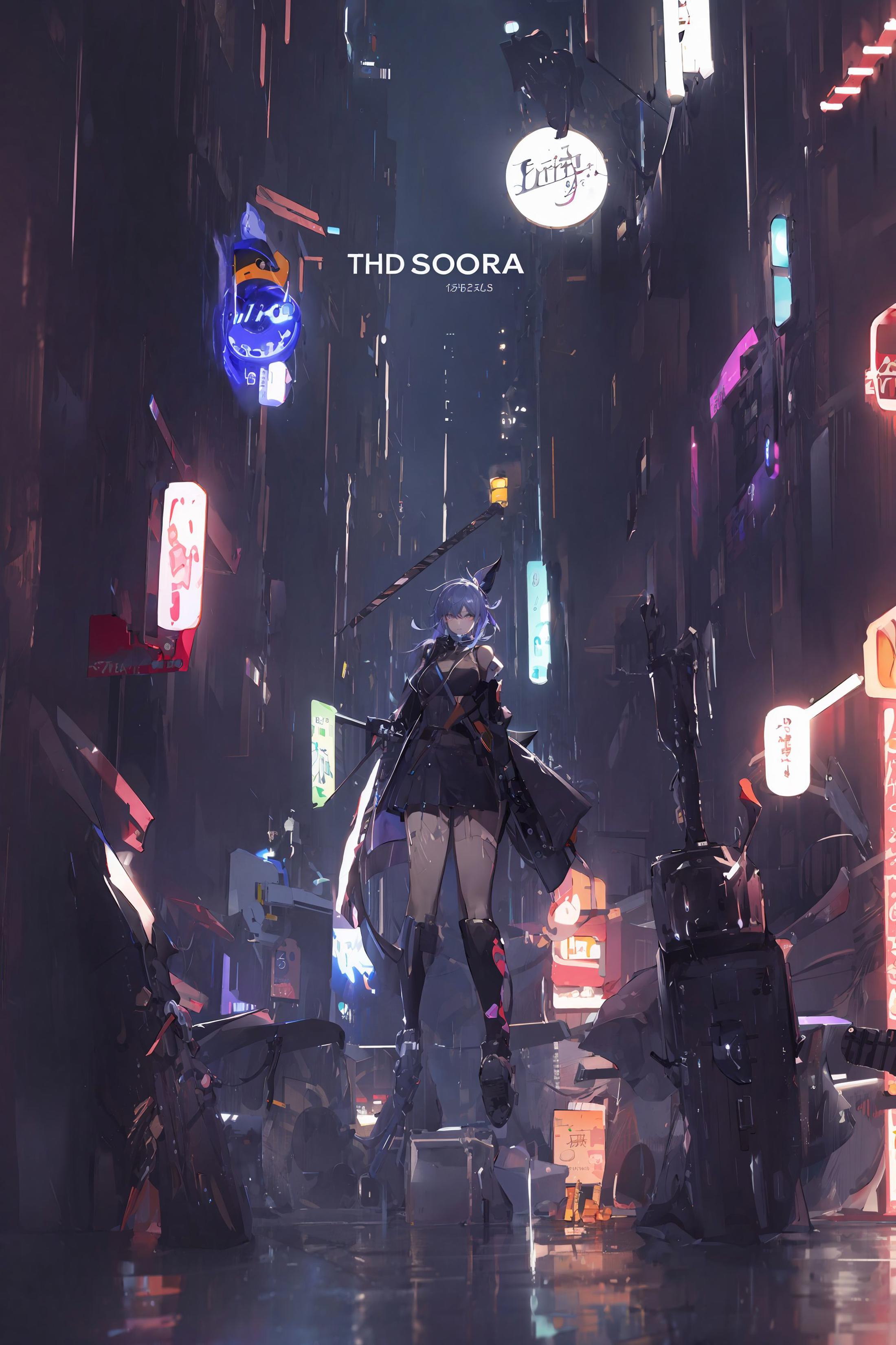 赛博世界/Cyberworld/赛博朋克场景 Lora image by chosen