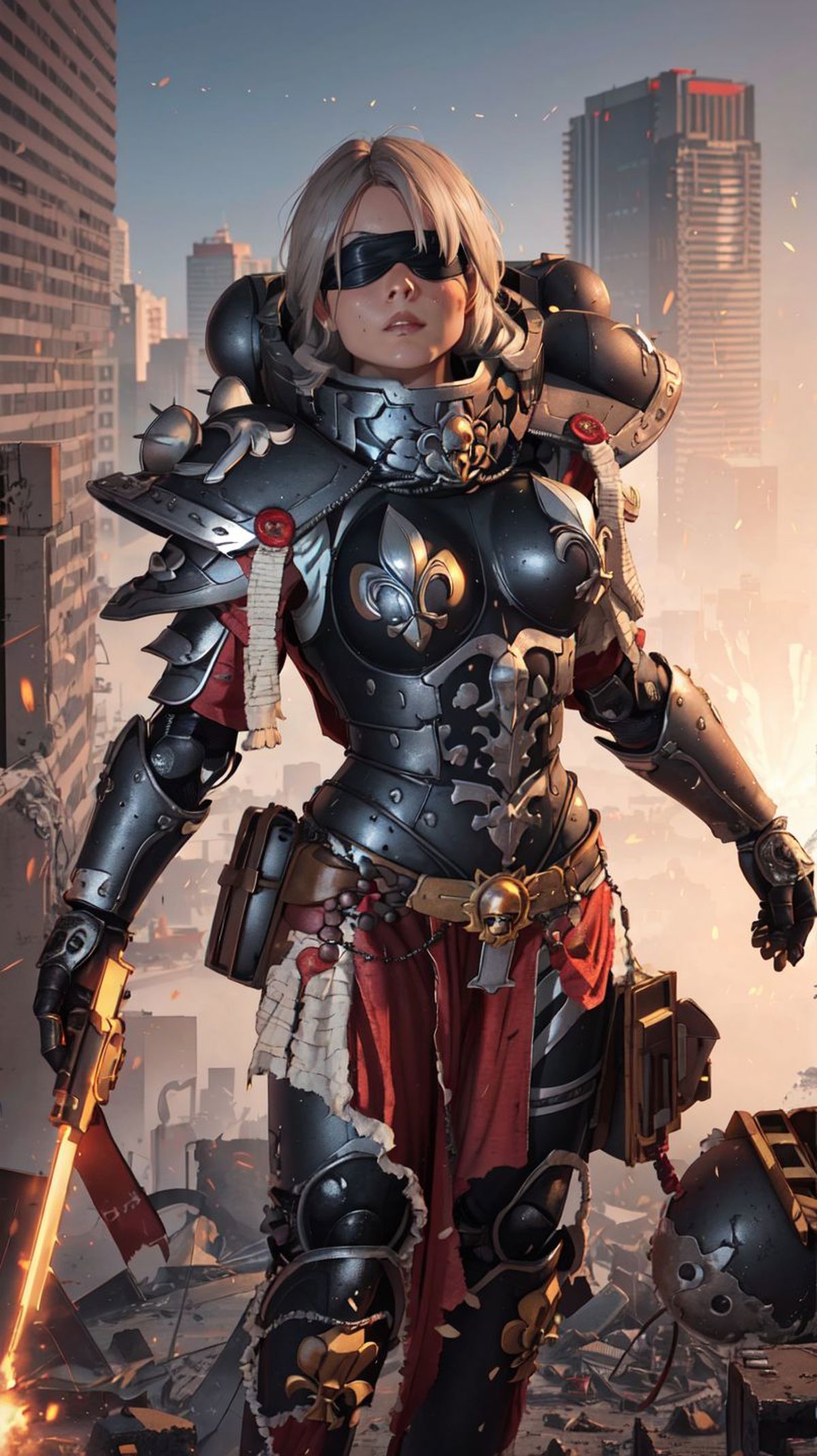 Warhammer 40K Adepta Sororitas Sister of Battle armor - by EDG image by marusame
