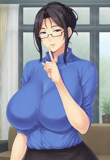18+ Visual Novel Game Character | Minamoto Sayaka | Mommy Sensei: Horny Homework ママ先生のエッチな宿題