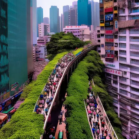Highline Pedestrian / Covered bridge