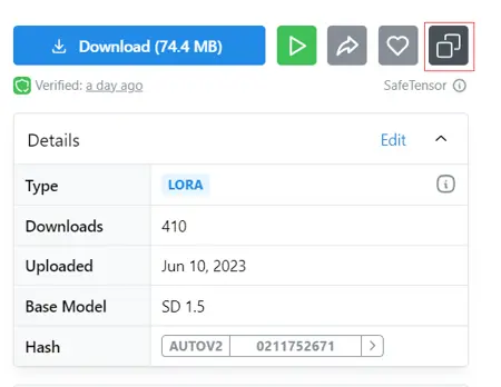 保存 civitai 的 .safetensors 模型的 metadata / Save metadata of .safetensors files on civitai 