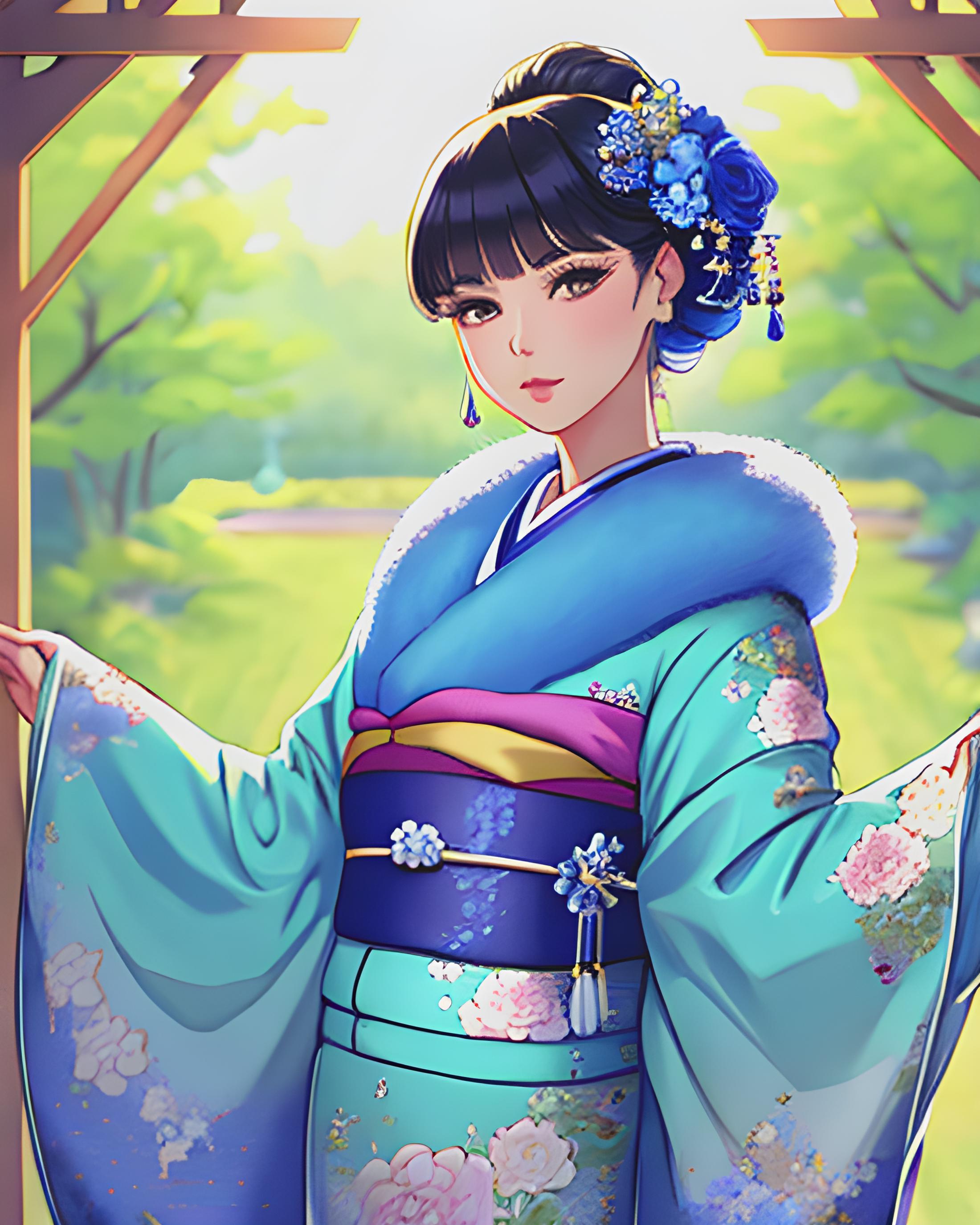 Furisode Fur Collar image by KimiKoro