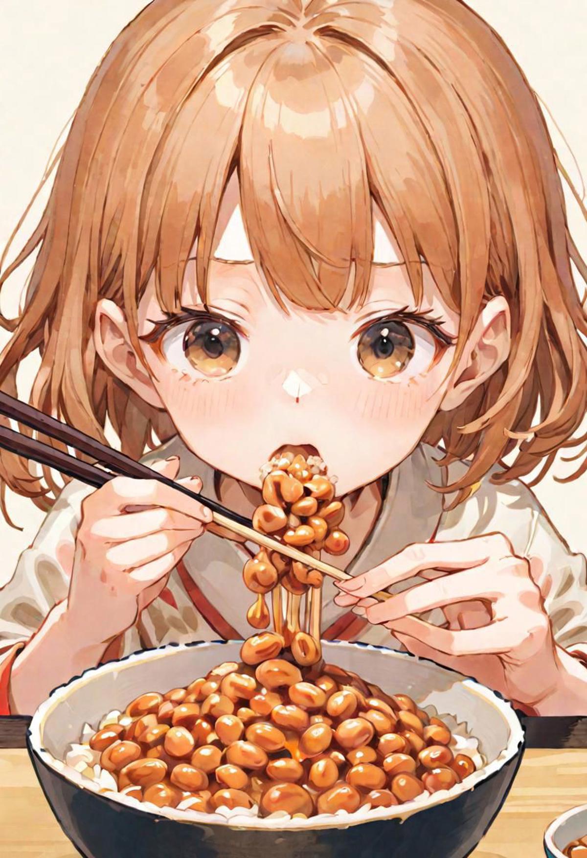 Natto: A Traditional Japanese Food / 納豆: 伝統的な日本の食物 image by tkvier