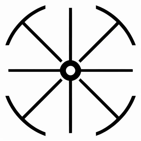 nvjobaim, crosshair, aim, crosshaired sight scope, in a circle, white background, intricate, complicated, black and white