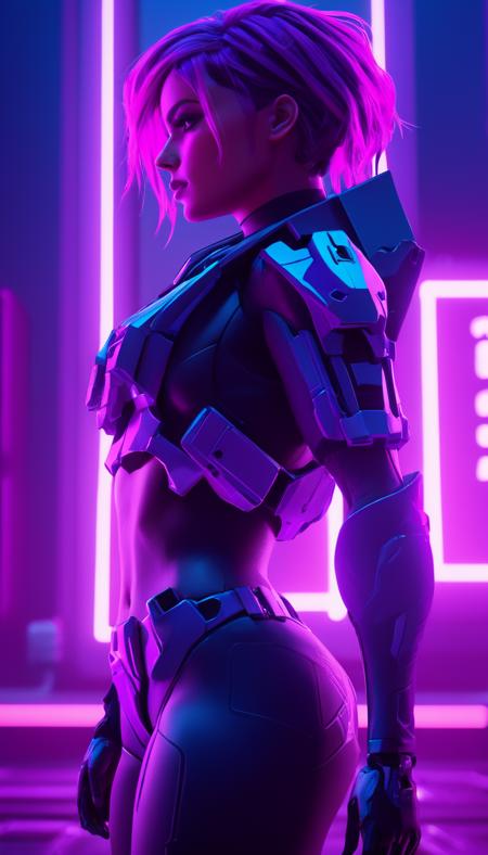 neonpunk style Cinematic scene, hero view, rvb agent Carolina <lora:agent_carolina_xl_v1:1>, action pose, detailed background, masterpiece, best quality, high quality, absurdres . cyberpunk, vaporwave, neon, vibes, vibrant, stunningly beautiful, crisp, detailed, sleek, ultramodern, magenta highlights, dark purple shadows, high contrast, cinematic, ultra detailed, intricate, professional