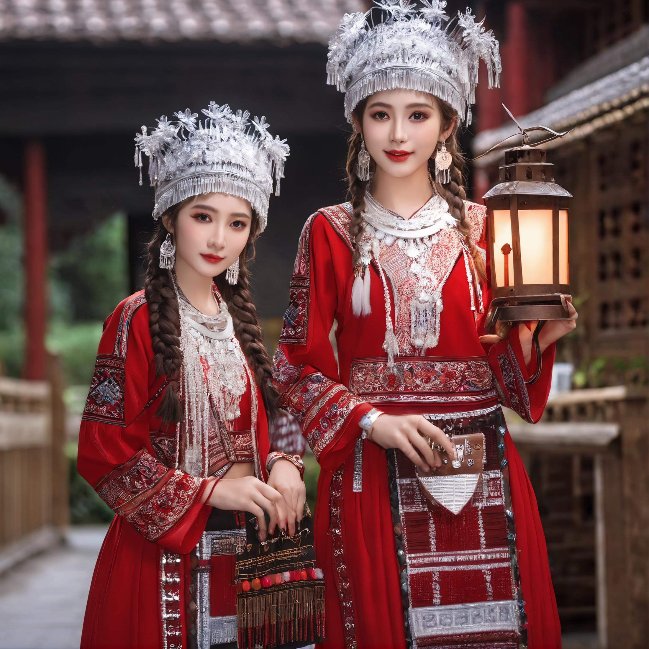 苗元素衣服SDXL|Hmong Elements costume image by zhixuan08299144