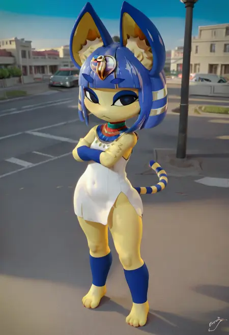 Ankha (Marrubi vers.) from Animal Crossing