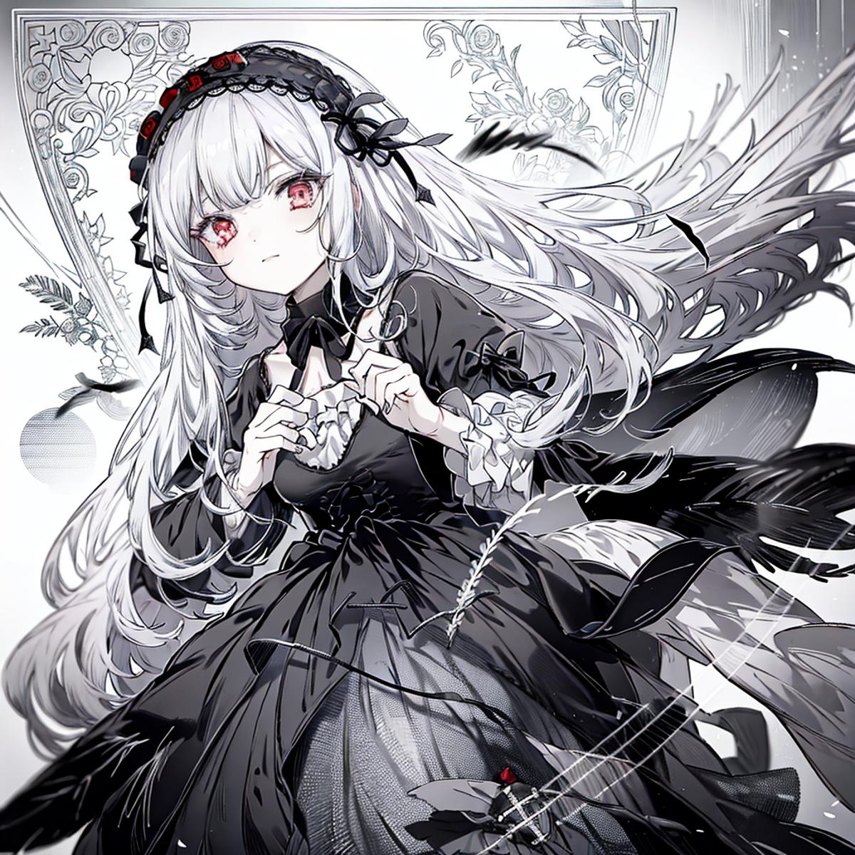 蔷薇少女—水银灯 Rozen Maiden-Suigintou image by exinferno