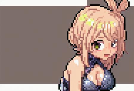 pixel art, 1girl, cute, sexy, upper body