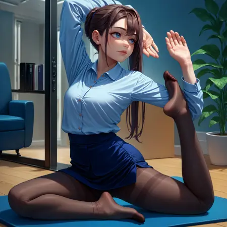 Pigeon Yoga Pose | Concept / Pose LoRA XL