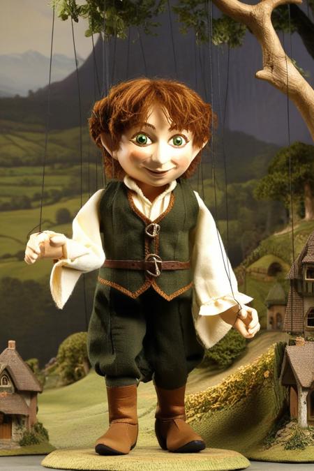 the hobbits, middle earth, shire, marionette, <lora:marionette_lora_sdxl:0.85>