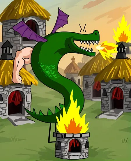 Trogdor - Strongbad's Cartoon - Homestar Runner