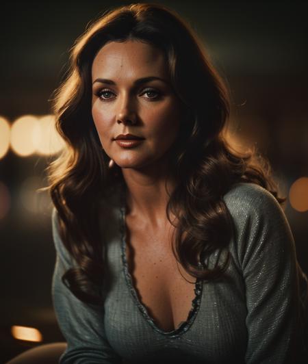 <l1nc3r01>, photo of woman, perfect hair, (closeup portrait), (vintage photo, sweatpants), 85mm, (tintype), (analog, cinematic, film grain:1.3), ((in Barcelona, nighttime, gritty)), ((detailed eyes)), (color picture), (epicPhoto)