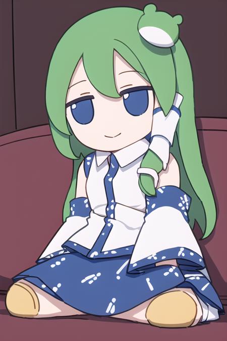 masterpiece, best quality,1girl, kochiya_sanae, sitting,