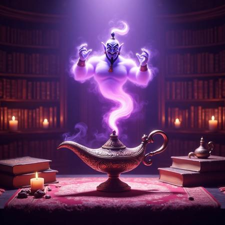 DK_Fantasy Genie Theme_Genie And Magic Lamp Generation v1.0