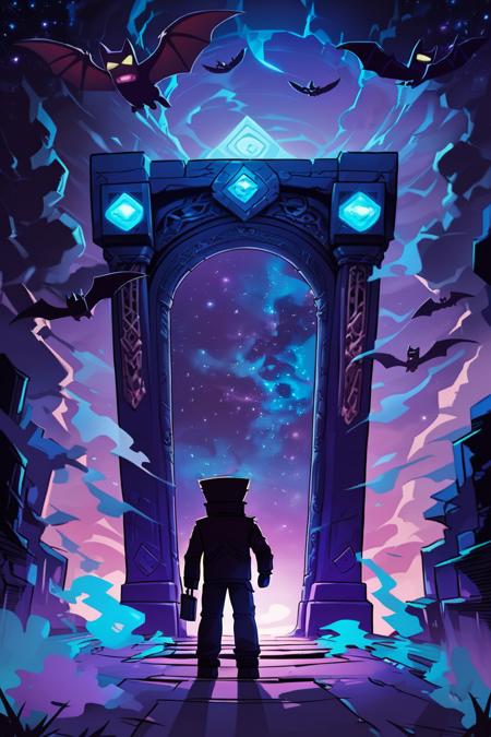 Nether Portal: Eldritch Magic Gateway (Minecraft) [Illustrious & Pony & SD1.5] Pony