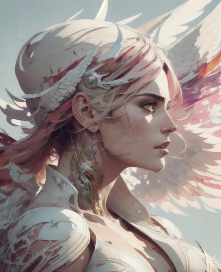 beatiful majestic angel, white, white big wings, Comic style, Perfect anatomy, Centered, Approaching perfection, Dynamic, Highly detailed, Artstation, Concept art, Smooth, Sharp focus, Illustration, art by carne griffiths and wadim kashin, Trending on Artstation, Sharp focus, Studio photo, Intricate details, Highly detailed, By greg rutkowski, Pink, Comic style, Perfect anatomy, Centered, Approaching perfection, Dynamic, Highly detailed, Artstation, Concept art, Smooth, Sharp focus, Illustration, art by carne griffiths and wadim kashin, Trending on Artstation, Sharp focus, Studio photo, Intricate details, Highly detailed, By greg rutkowski