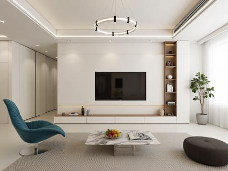 A_Modern Minimalist Design_Living Room Scene Setup v1.0
