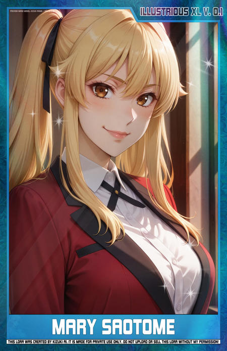 KizukiAi - Kakegurui - Saotome Mary [Illustrious XL V.0.1] v1.0 [Illustrious V.0.1]