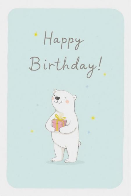 Flat Color Minimalist Greeting Card Illustration Style v1.0
