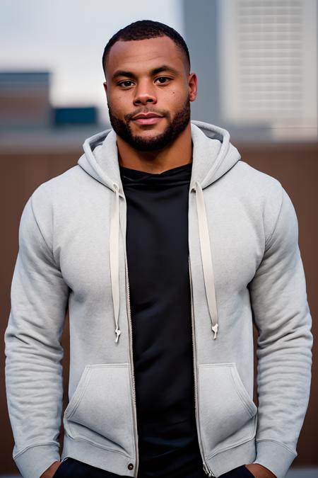 Does anybody know what hoodie/sleeveless hoodie Dak is wearing