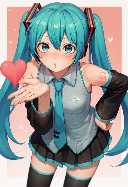 (PonyXL) Frieren Blowing a Kiss (pose meme) v1.0