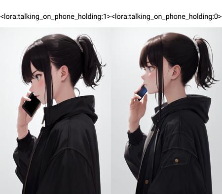 talking on phone